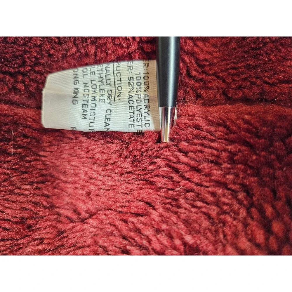 Vintage Rain Ramblers Red Trench Coat Removable Fleece Liner Size 20 Raglan